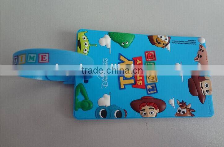 Full Color Print hard plastic Luggage Tag