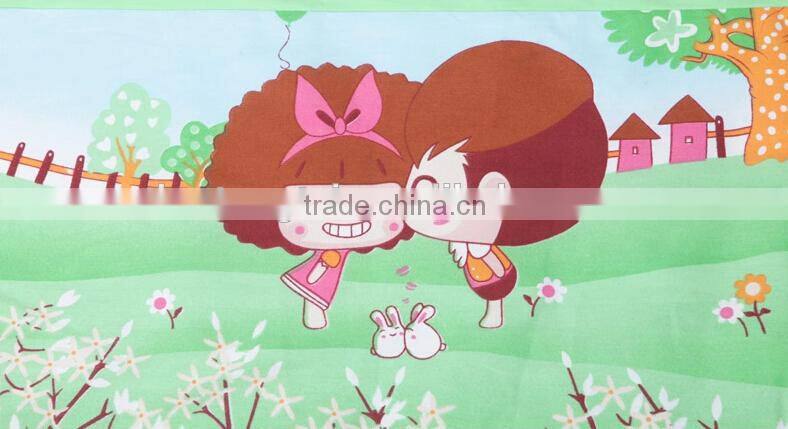 100% cotton cartoon Baby 4 pieces sets bedding around Bumper with Removable washing