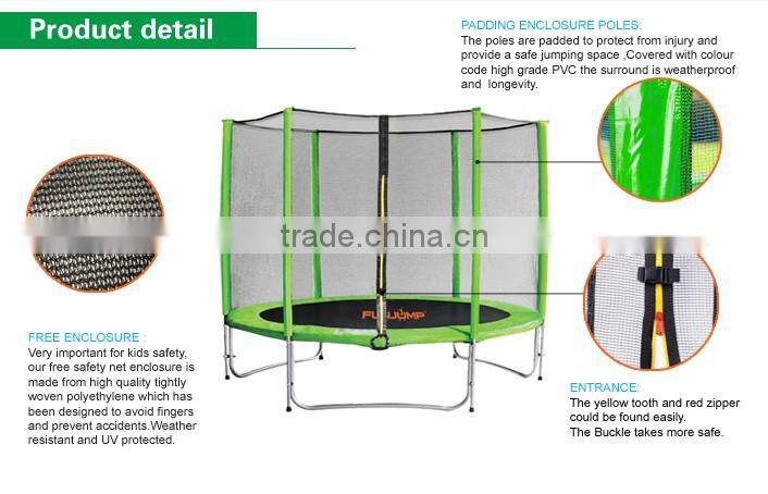 Funjump 2016CE GS 305cm certificate outside ensousure trampoline bed