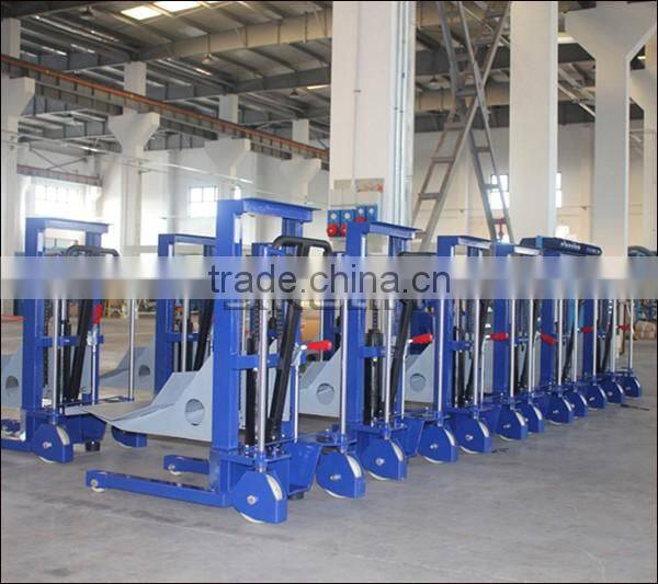 Manual Hydraulic Roll Lifter Machinery,Plastic Film Roll Work Positioner Lifter Equipment,Polyethylene Sheet Roll Stacker Carrie