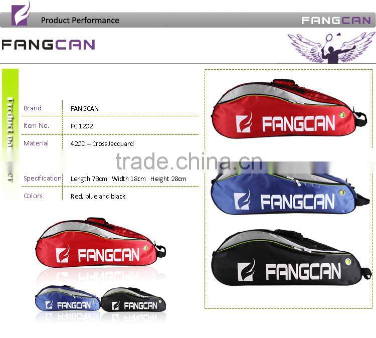 Fangcan single shoulder strap badminton racket bag with shoes compartment