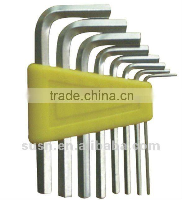 8 PCS Short Allen wrench S.A.E and Metric Allen Key