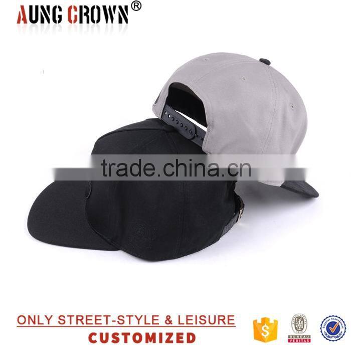 2016 Custom 5 panel cotton snapback hat cap