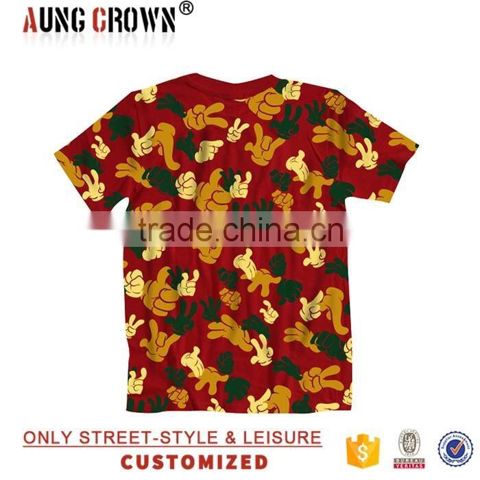 Short Sleeve Customized Breathable T Shirts Fashion DIY Printed Design Print