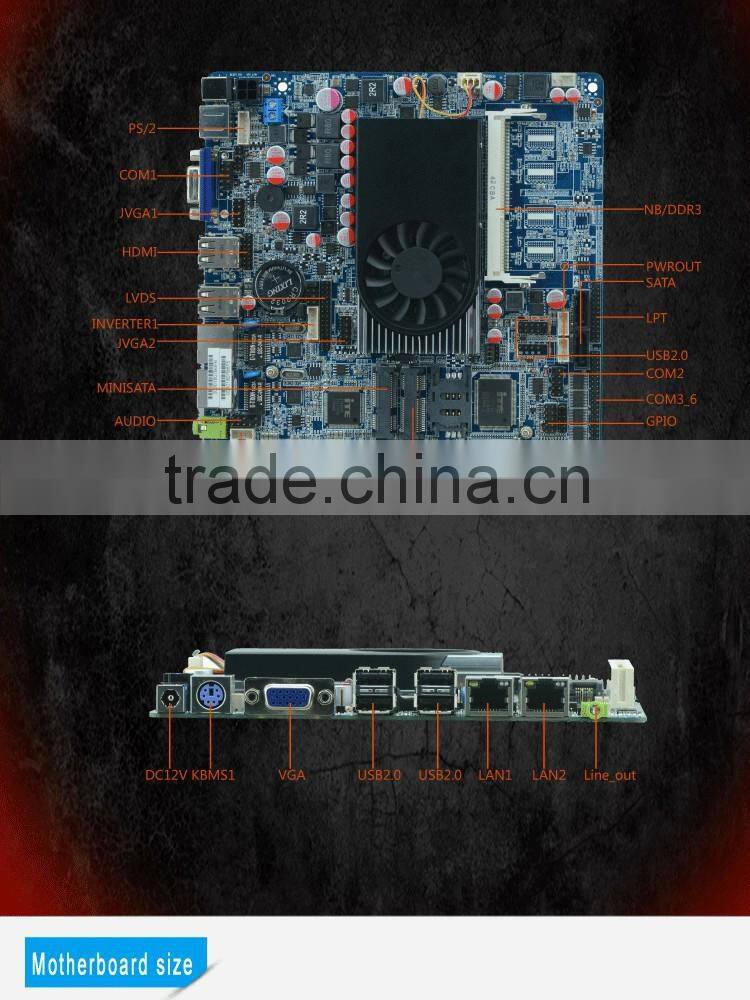 low price motherboards thin client 1037u mini itx motherboard suopport DC_8V~36V Power input