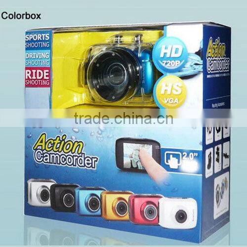 Hot selling 5 megapixel waterproof 720p hd sports action video camera