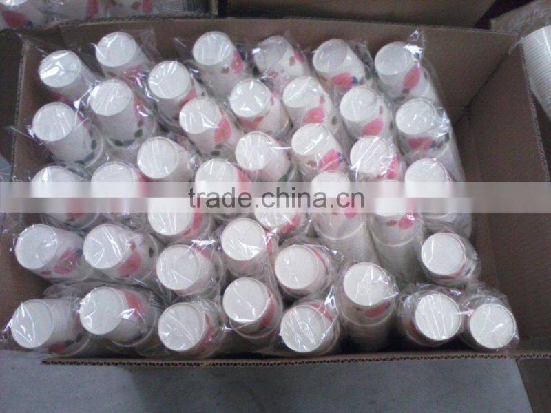 6 oz printed single wall disposable paper cup with logo print