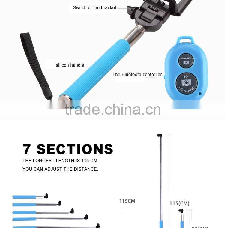 monopod selfie stick bluetooth remote shutter