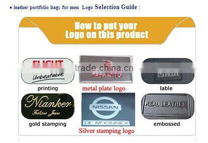 soft leather personnel file folders / a5 size leather conference folder / customized conference folders