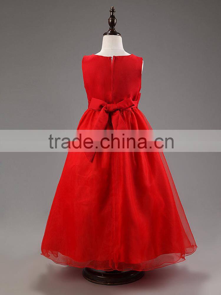 Beautiful Baby Girls Kids Wedding Princess Flower Girl Dresses Kids Wedding Party Dress Sleeveless Lace Flower Girl Dress