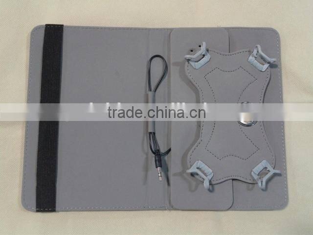 Portable Speaker 360 degree rotating tablet Case PU Leather Cover Bag for 10.1" Tablet PC