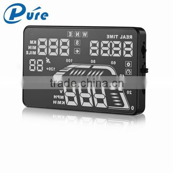 5.5 Inch Car Hud Head Up Display Speed Display with GPS Clock Display