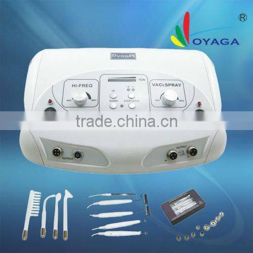 Ol-401A 3in1 Multifunctional ultrasonic high frequency spay Galvanic beauty machine
