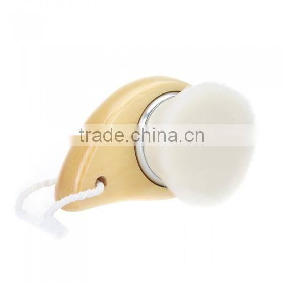 Bonvatt makeup brush cleaner Portable High-grade comma wooden handle washs face brush