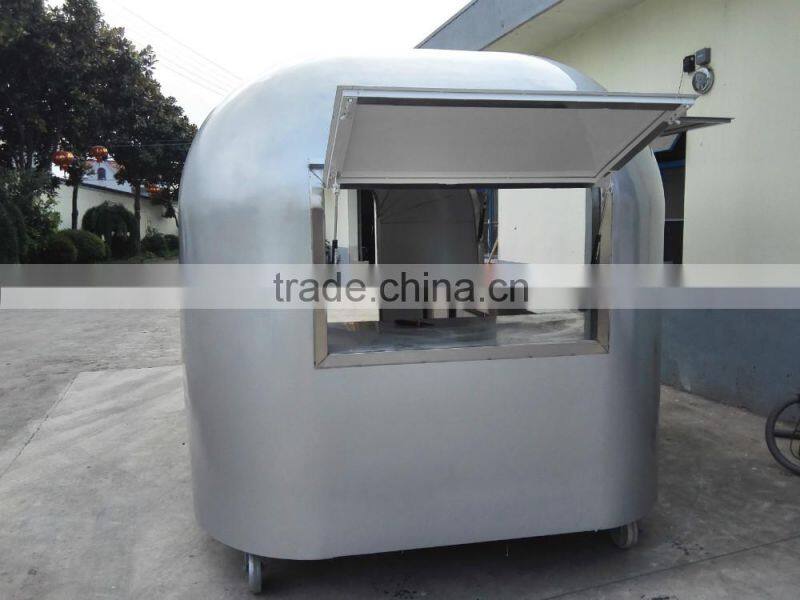 2015 Shanghai jiexian silver colored JX-BT400 best portable christmas mobile food truck