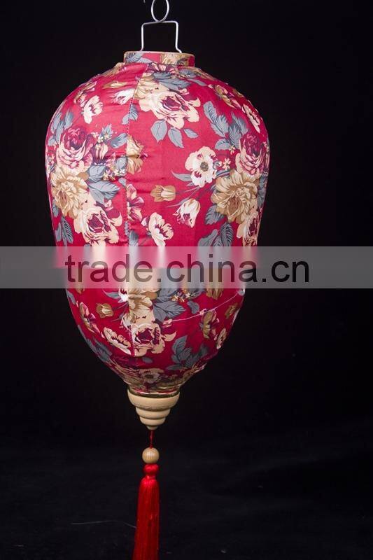 2015 latest design high quality hanging jacquard lantern wholesale