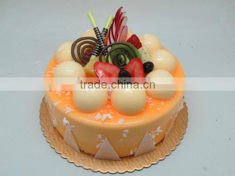Artificial wedding/anniversary/birthday cake with fake fruits decoration