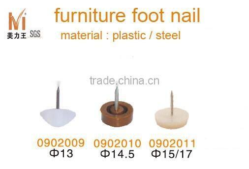 mushroom shape furniture foot nails for furniture feet