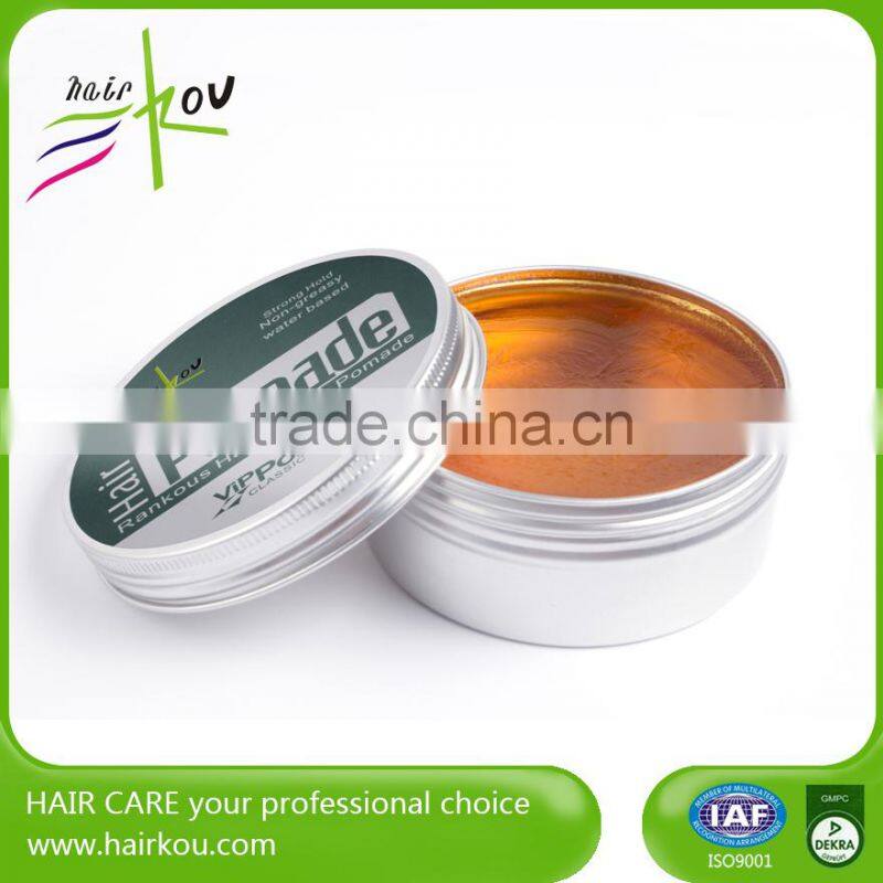 Private Label Hair Edge Control OEM Pomade Wax Water Based Plastic Jar