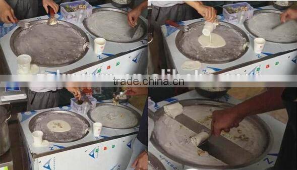 China Commercial Street Mobile Restaurant Food Vending Cart Ice Cream Carts/ Fried Ice Cream Carts