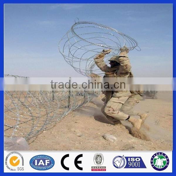 DM galvanized steel razor barbed wire from golden supplier on Alibaba