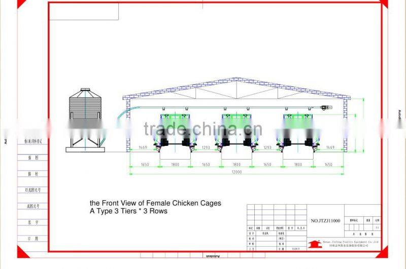 A type laying hen egg batteries hot galvanised process chicken cage