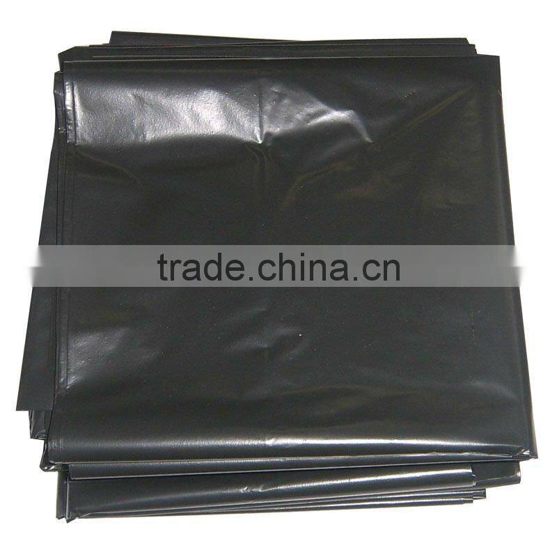 PE big black garbage bag/trash bag can liner