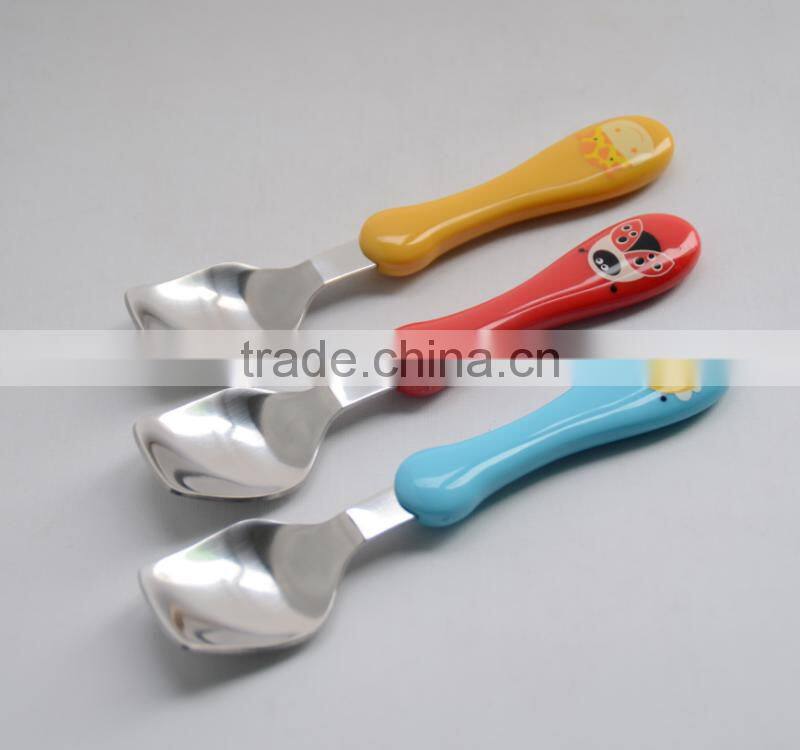 Children training flatware set, children cutlery for easy holding and finish food, new bone cutlery