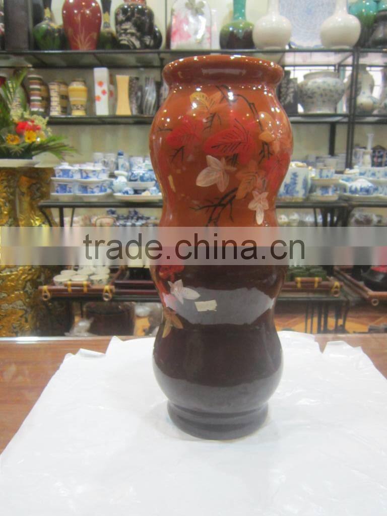 Vietnam lovely ceramic lacquer vase