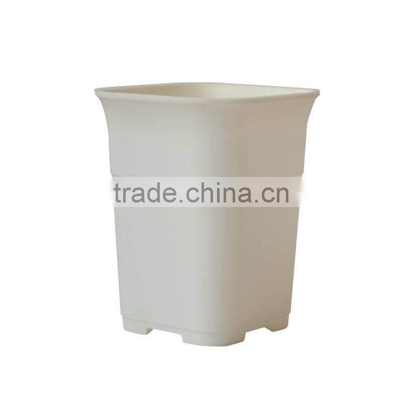 Factory price square colorful large plastic flower pot, nursery planting flower pot for indoor and outdoor