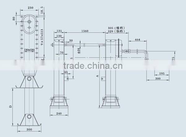 Adjustable container support legs for heavy trailers