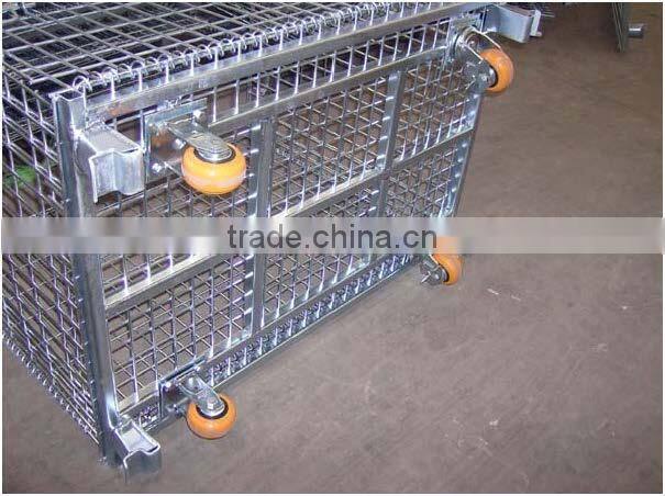 low price stackable wire mesh container popular stackable wire cage