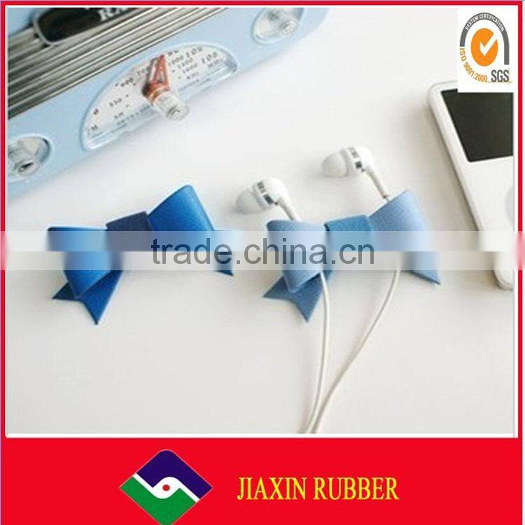 2014 Fashion Gift 3D Soft retractable cable tidy for earphone