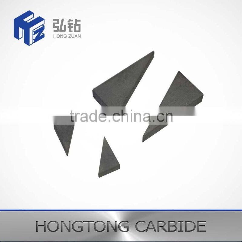 cemented carbide brazed tips tungsten carbide brazed tips for cutting tool