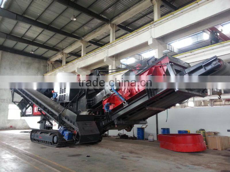 crawler-type Mobile Jaw Crushing Station for crushing vaious mines and rocks,AH-106-J factory sale
