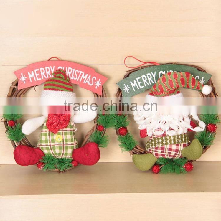 Wholesale wicker wreath personalized christmas ornaments christmas product 2016