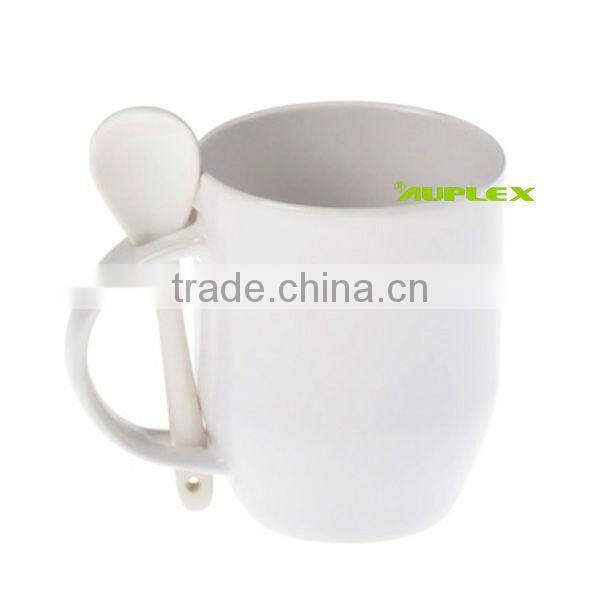 Sublimation Blanks Printable Mug with Spoon Sublimation White Mug (M-SF)