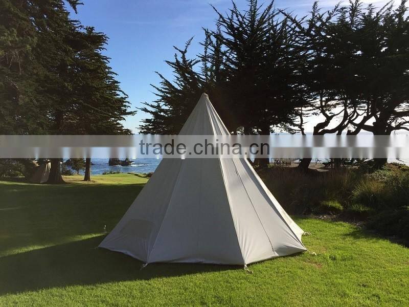 100% Cotton Canvas Camping Bell Tent 5m Sibley Tent