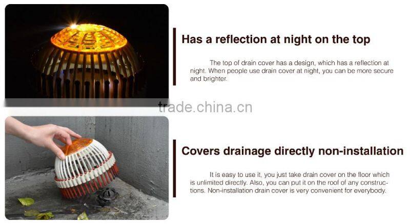 DC-D1810A Lightweight Stop Leaves Plastic Balcony Floor Drain Cover