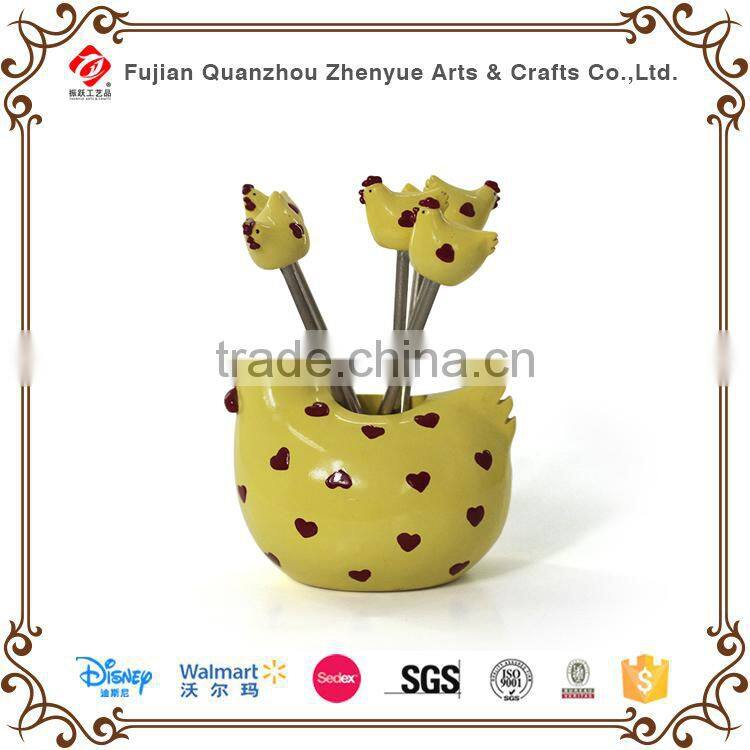 2015 resin lovely fruit fork