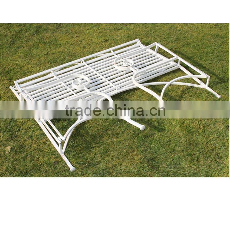 Vintage outdoor wrought iron clean bench PL08-8671