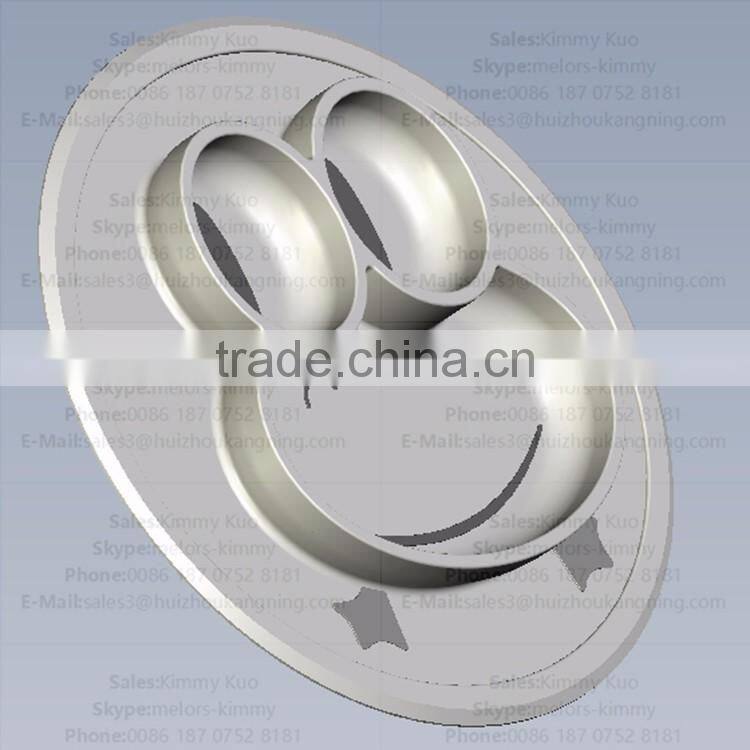 Wholesale Custom Non-Stick silicone plate for kids tableware Silicone kid placemat