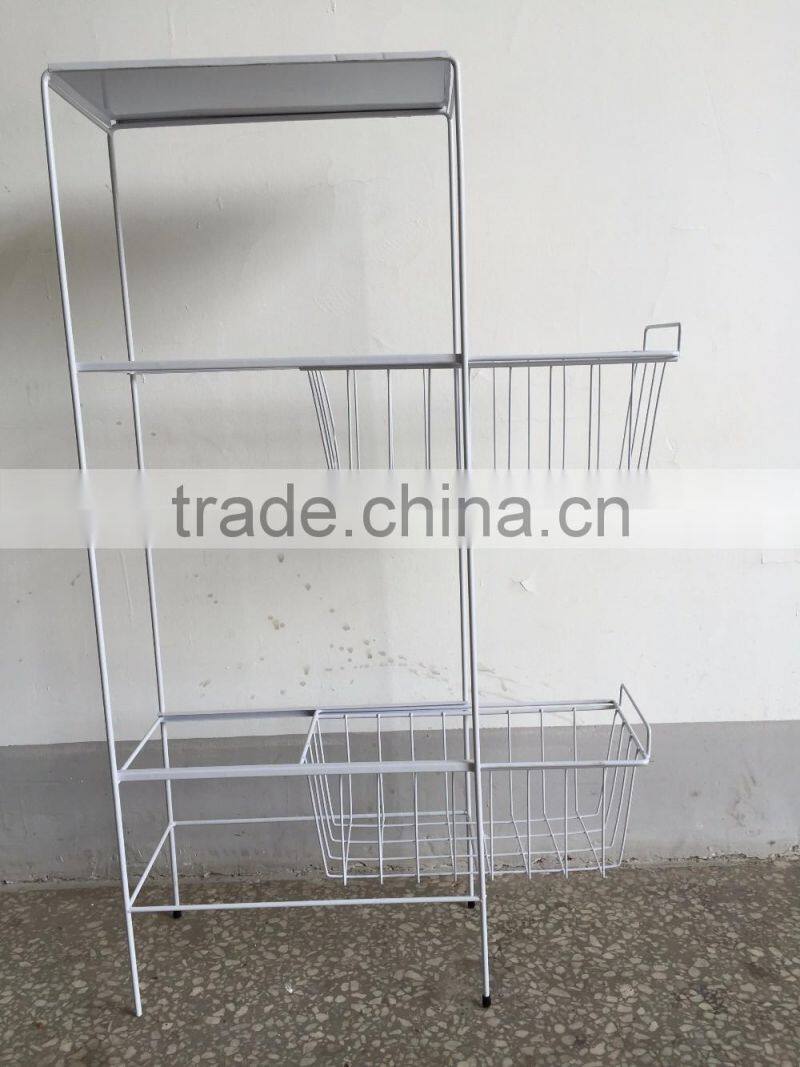 VIVINATURE metal drawers trolley for kitchen room