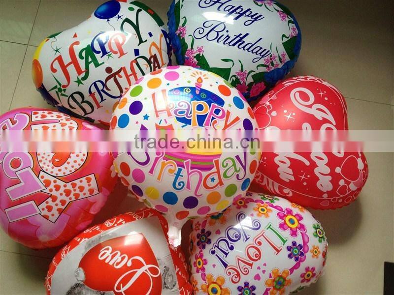 Printed mylar balloons with lip shape