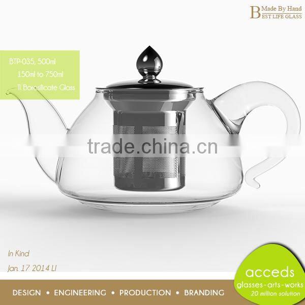 Hot Sale Heat Resistant Borosilicate Glass Tea Sets With Cups