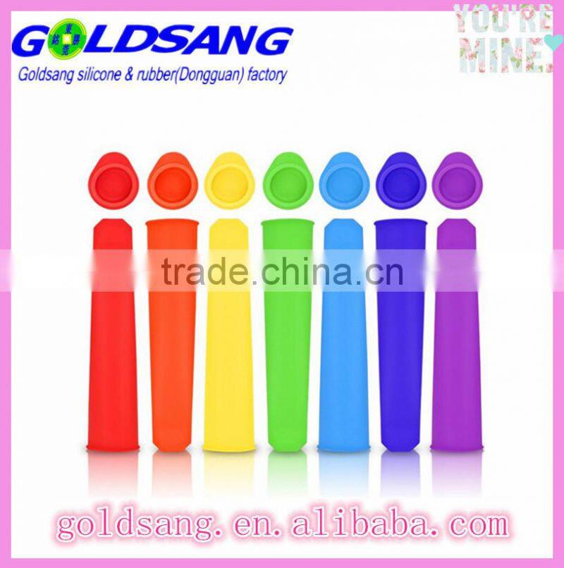 Set of 4 Silicone Popsicle Molds, Ice Pop Makers / Pop Molds