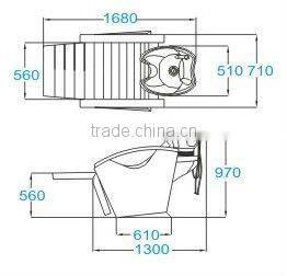 Electric Shampoo Chair hair wash equipment hair salon furniture used salon furniture 2014 F-32830