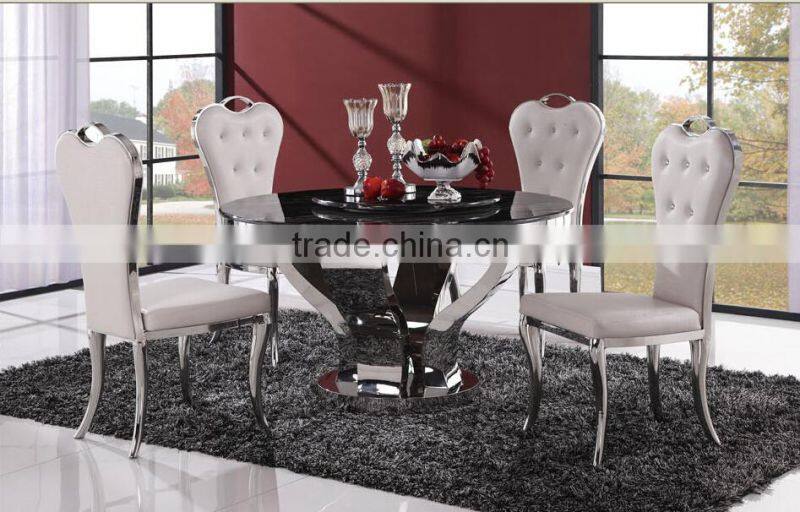 2015 luxury round dining marble table design