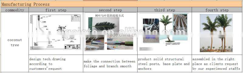 cheap artificial palm tree artificial coconut palm outdoor coconut with road light