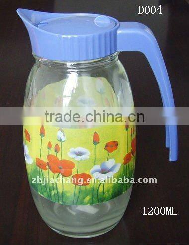 1200ml glass beverage bottles with plastic lid